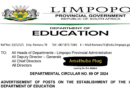 Department of Education is Hiring For Multiple Positions At The Limpopo Provincial Government Offices