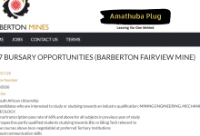 Barberton Mines 2027 Bursary Opportunities: Fully Funded Study in Mining, Mechanical, Electrical Engineering and Geology