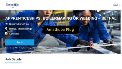 Steinmüller Africa Apprenticeship on Boilermaking or Welding in Bethal, Mpumalanga